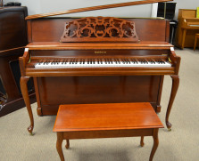 Baldwin Acrosonic console, Queen Anne cherry